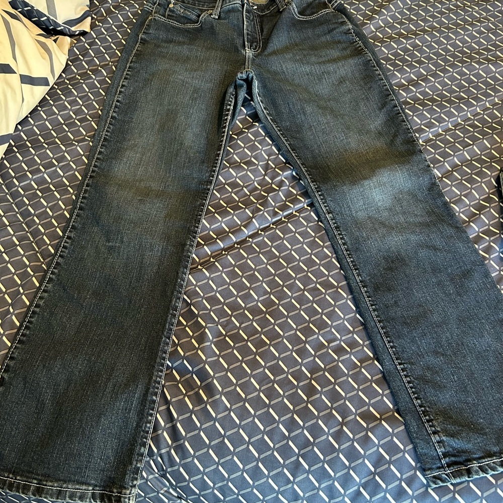 Wrangler Dark Blue Straight Leg Women's Jeans